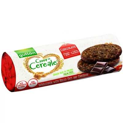 GULLON CEREALE Gabonakeksz 280g ROSTBAN GAZDAG CSOKOLÁDÉVAL (piros)