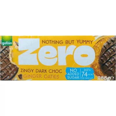 GULLON GYÖMBÉRES KEKSZ 285g étcsokis, zero