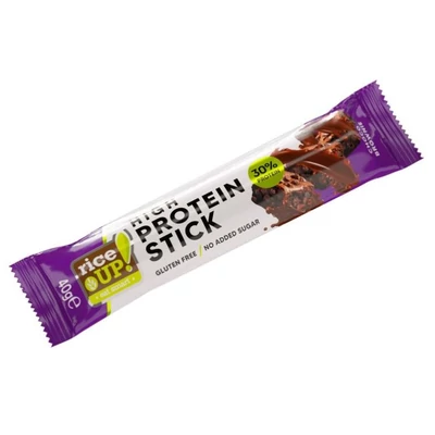 RICE UP Protein Stick HIGH 40g CSOKIS BROWNIE ÍZŰ HOZZÁADOTT CUKOR NÉLKÜL