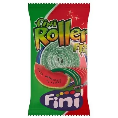 Fini Gumicukor 25g STRAW GÖRÖGDINNYE ÍZŰ SAVANYÚ