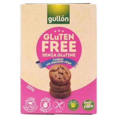 GULLON CHOCO CHIPS keksz 200g CSOKIDARABOS GLUTÉNMENTES