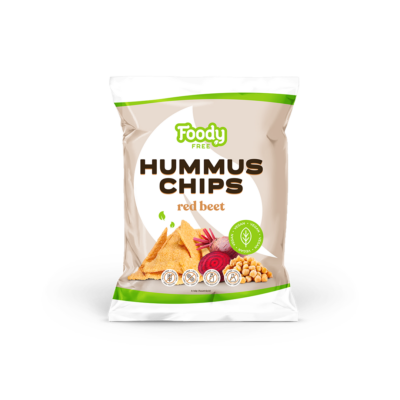 FOODY FREE Chips 50g HUMMUS CÉKLÁVAL