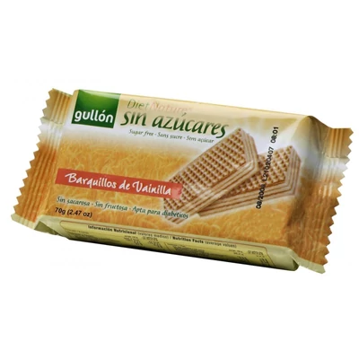 GULLON Nápolyi 60g VANÍLIÁS CUKORMENTES