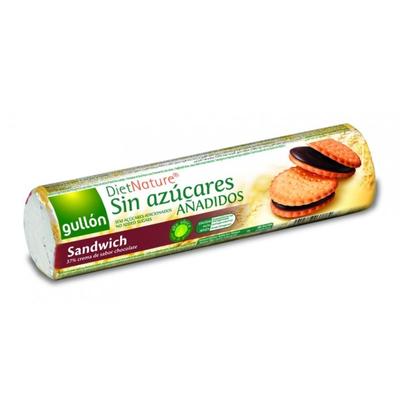 GULLON SANDWICH Keksz 250g CSOKIS TÖLTÖTT HOZZÁADOTT CUKOR NÉLKÜL