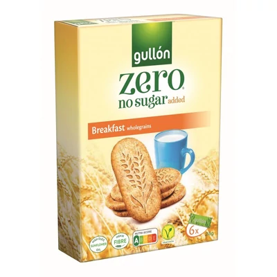 GULLON DESYAUNO Keksz 216g (6x36g) TÖBBGABONÁS HOZZÁADOTT CUKOR NÉLKÜL
