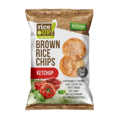 RICE UP Chips 60g KETCHUP ÍZŰ