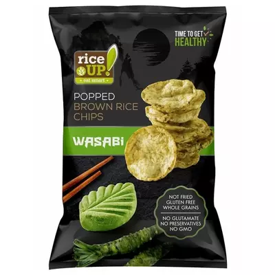 RICE Up Chips 60g WASABIS ÍZŰ