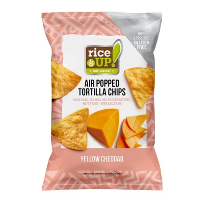 RICE UP Tortilla Chips 60g CHEDDAR SAJT ÍZŰ