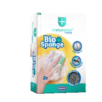 BONUS Mosogatószivacs 2db-os BIOACTIVE KARCMENTES DÖRZSI (B693)