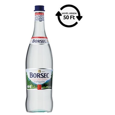 BORSEC DRS! Ásványvíz 750ml üveges SZÉNSAVAS
