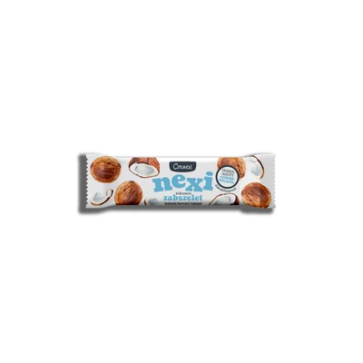 CORNEXI Nexi zabszelet 45g KÓKUSZOS KAKAÓS BEVONÓ TALPPAL ÉDESÍTŐSZERREL (KZAB-0005)