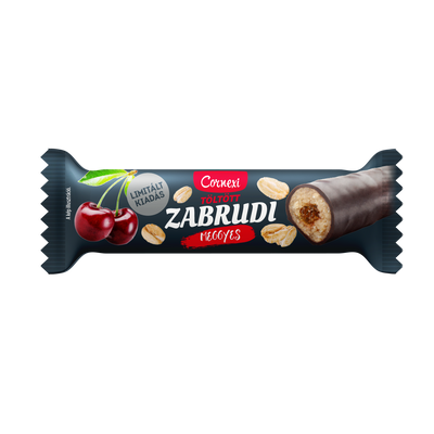 CORNEXI Zabrudi 30g MEGGYES TÖLTELÉKKEL KAKAÓS BEVONATTAL