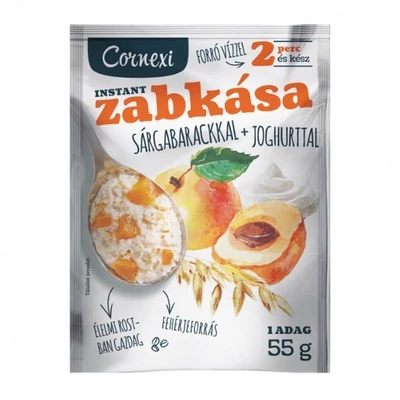 CORNEXI Zabkása 55g SÁRGABARACKOS ÉS JOGHURTOS (0108)