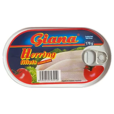 GIANA Heringfilé 170g PARADICSOMSZÓSZBAN