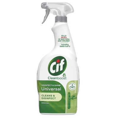 CIF Fertőtlenítő 750ml CLEANBOOST DISINFECT&SHINE UNI.SPRAY BAKTÉRIUM ÉS VÍRUS ELTÁV.