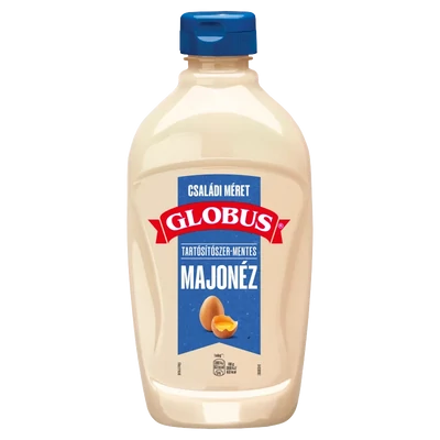 GLOBUS Majonéz 715g TARTÓSÍTÓSZER MENTES FLAKONOS