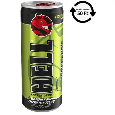 HELL DRS! Energiaital 250ml LEMON-PINK GRAPEFRUIT