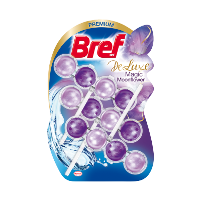 BREF Deluxe Wc frissítő 3x50g MOONFLOWER (PURPLE)
