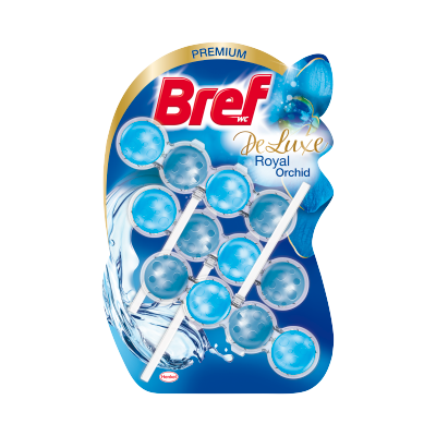 BREF Deluxe Wc frissítő 3x50g ROYAL ORCHID (BLUE)