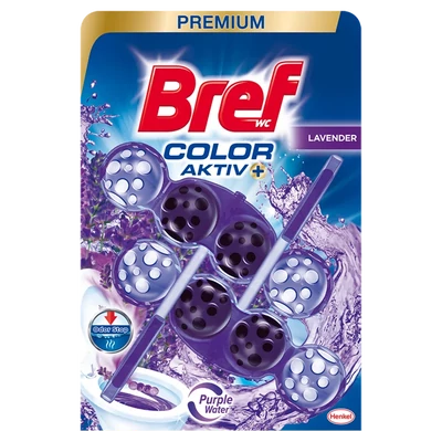 BREF 2x50g Color Aktiv Wc frissítő PURPLE LAVENDER