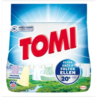 TOMI XS Core Mosópor 1kg AMAZÓNIA FRESHNESS (20WL)