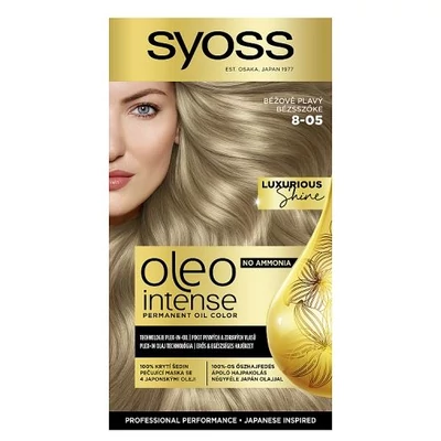 Syoss Color Oleo Intenzív Olaj Hajfesték BÉZSSZŐKE 8-05