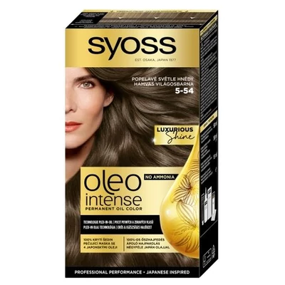 Syoss Color Oleo Intenzív Olaj Hajfesték HAMVAS VILÁGOSBARNA 5-54