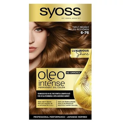 Syoss Color Oleo Intenzív Olaj Hajfesték MELEG RÉZVÖRÖS 6-76