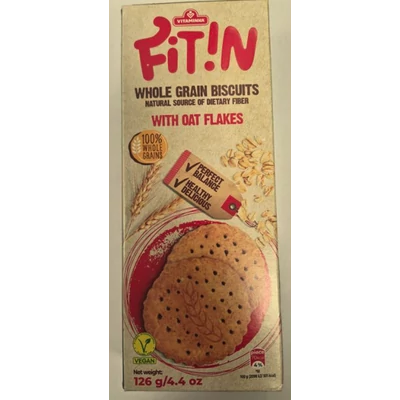 VITAMINKA Fit In Zabkeksz 126g TELJES KIÖRLÉSŰ CUKORMENTES