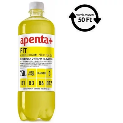 APENTA+ DRS! Funkcionális ital 750ml FIT (Mangó-Citrom-Zöld tea)