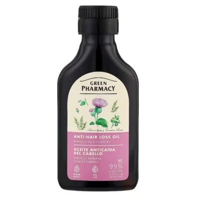 GREEN Pharmacy Hajolaj 100ml HAJHULLÁS ELLEN BOJTORJÁN MEZEI ZSURLÓ KIVONATTAL (974)