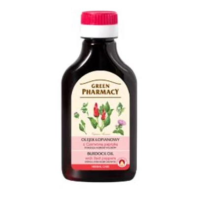 GREEN Pharmacy Hajolaj 100ml HAJNÖVEKEDÉS SERKENTŐ BOJTORJÁN PIROS PAPRIKA KIVONATTAL (360)