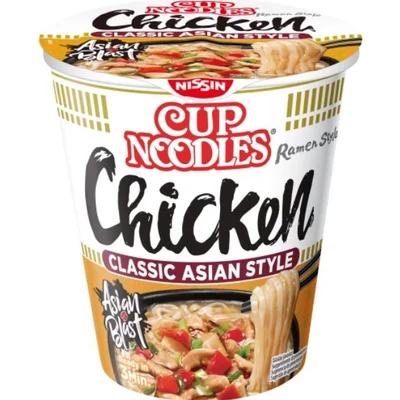NISSIN CUP NOODLES Instant tésztaleves 63g CSIRKE (TASTY CHICKEN)