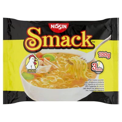 NISSIN SMACK Instant tésztaleves 100g CSIRKE 