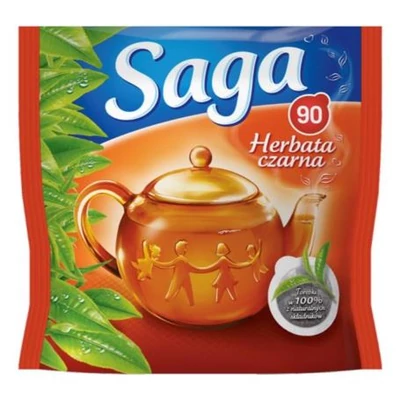 Saga Fekete Tea filteres 90x1,4g 