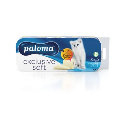 PALOMA Eü.papír 10tek. 3rétegű 110lap SÁRGA EXCLUSIVE SOFT