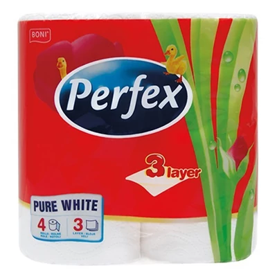 PERFEX Eü.papír 4tek. 3rétegű 90lap