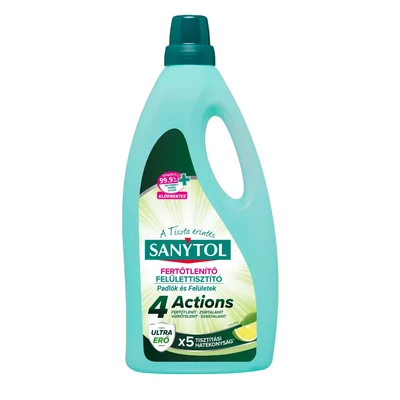 Sanytol 4ACTIONS Fertőtlenítő 1000ml FELÜLETTISZTÍTÓ 