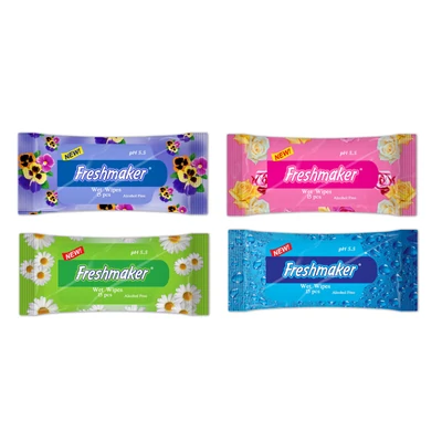 FRESHMAKER Nedves törlőkendő 15lap FLORAL