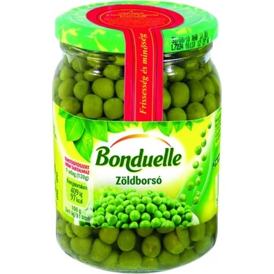 Bonduelle Zöldborsó 660g ÜVEGES