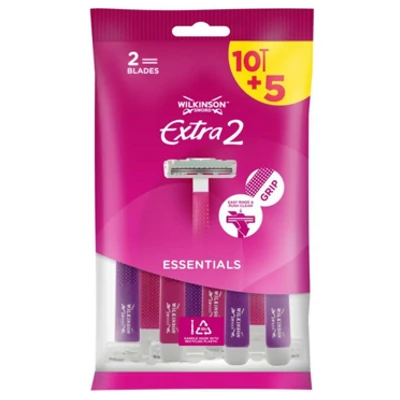 WILKINSON Extra2 Beauty Borotva 10+5db ELDOBHATÓ NŐI (UWEW14) 1704