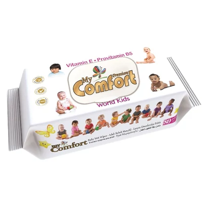 My Comfort Nedves törlőkendő 80lap E-VITAMINNAL B5-PROVITAMINNAL KUPAKOS