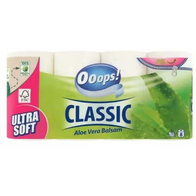 OOOPS! CLASSIC Eü.papír 8tek. 3rétegű 140lap ALOE VERA