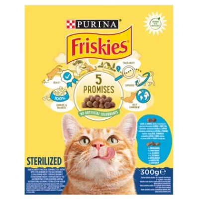 FRISKIES Macskaeledel száraz 300g STERILCAT (IVARTALANÍTOTT MACSKÁKNAK)