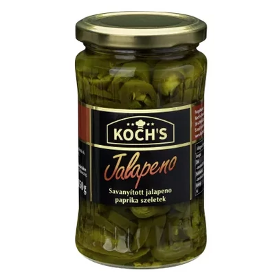 KOCH'S Jalapeno Paprika 350g SZELETELT