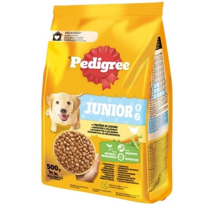 PEDIGREE Kutyaeledel száraz 500g JUNIOR MEDIUM BAROMFI