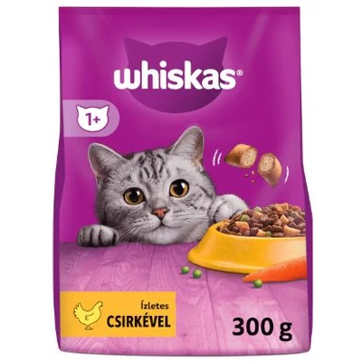 WHISKAS Macskaeledel száraz 300g CSIRKE