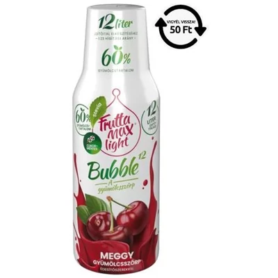 FRUTTAMAX DRS! Szörp 500ml BUBBLE12 MEGGY