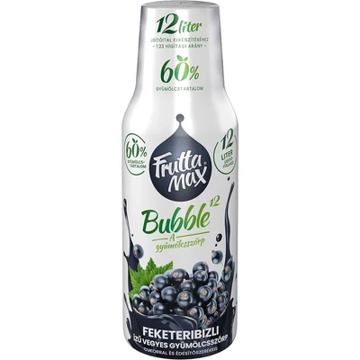 FRUTTAMAX DRS! Szörp 500ml BUBBLE12 FEKETERIBIZLI