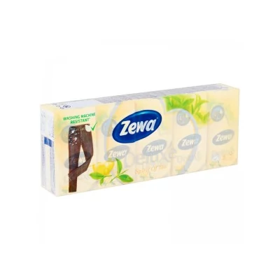 ZEWA Papírzsebkendő 3rétegű 10x10db SPIRIT OF TEA